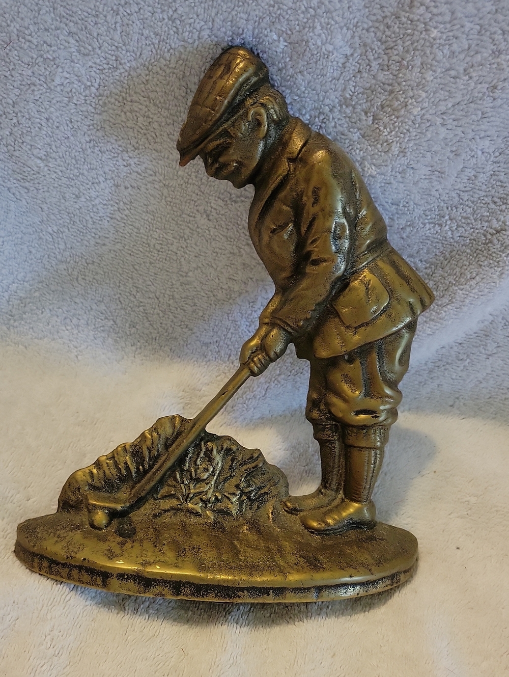 Metal Golfer Doorstop